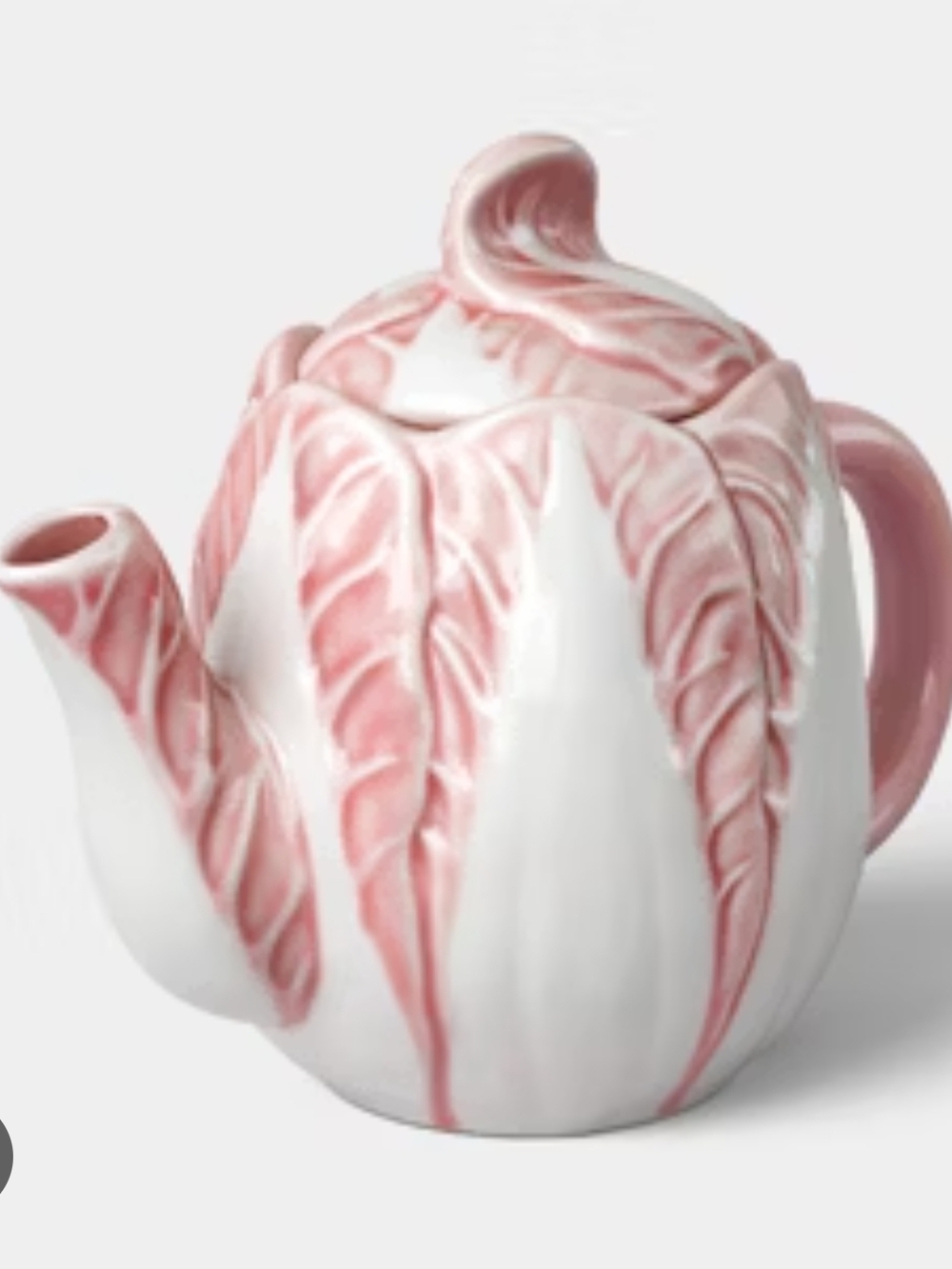 34 fl oz Stoneware Radicchio Teapot Pink - Threshold NEW